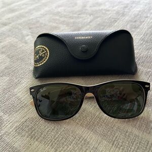 Ray-Ban Chromance Black & Tan Frame Sunglasses